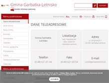 Tablet Screenshot of bip.garbatkaletnisko.pl